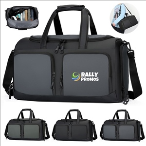 Waterproof Travel Gym Duffle Bag with Shoe Compartment